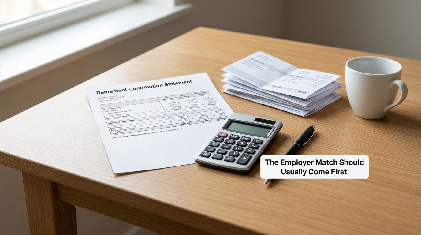 The Employer Match Should Usually Come First