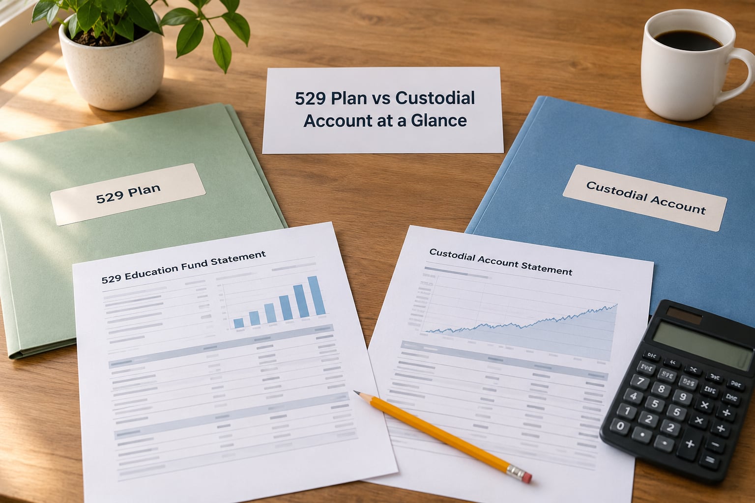 529 Plan vs Custodial Account at a Glance