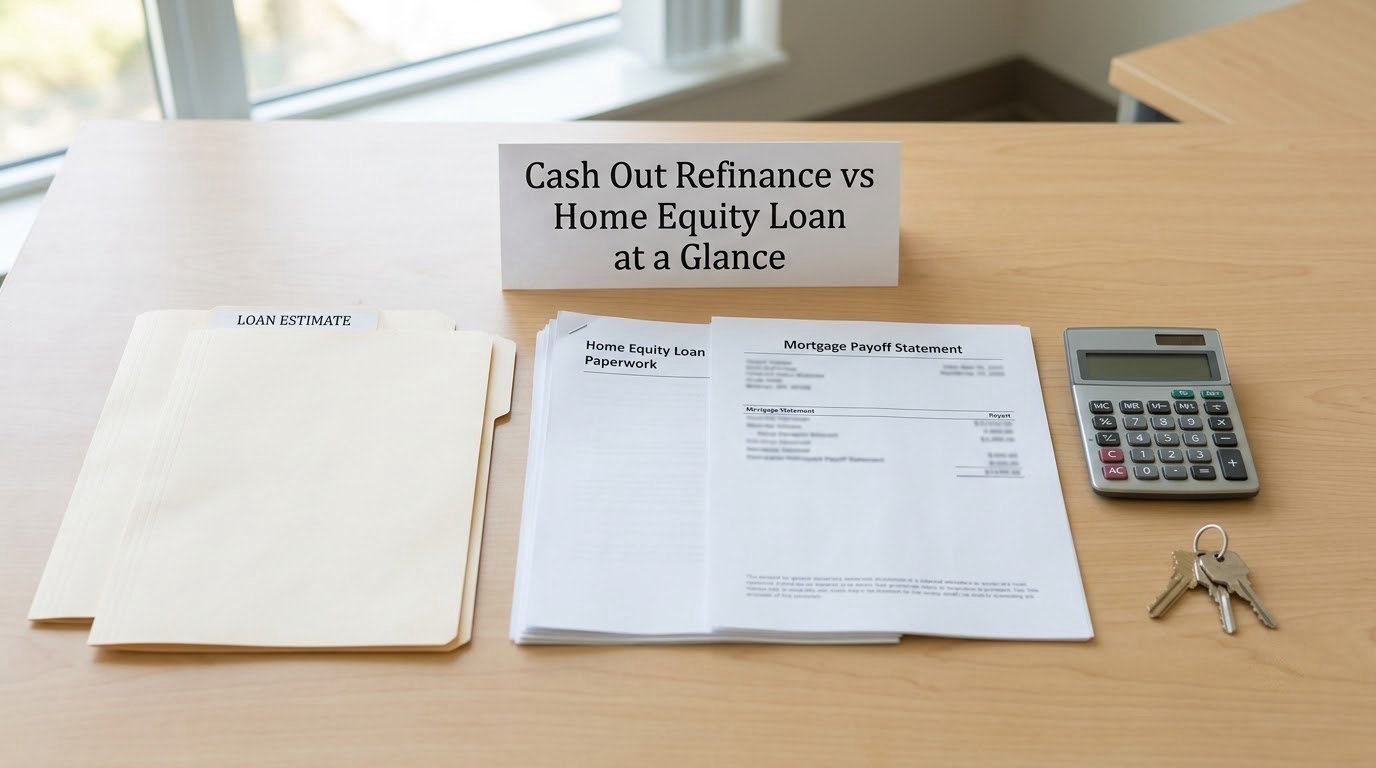 Cash Out Refinance vs Home Equity Loan at a Glance