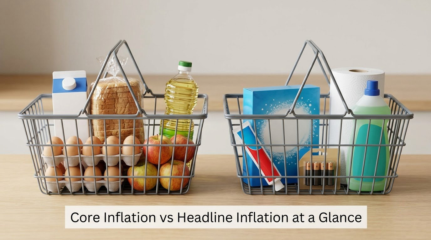 Core Inflation vs Headline Inflation at a Glance