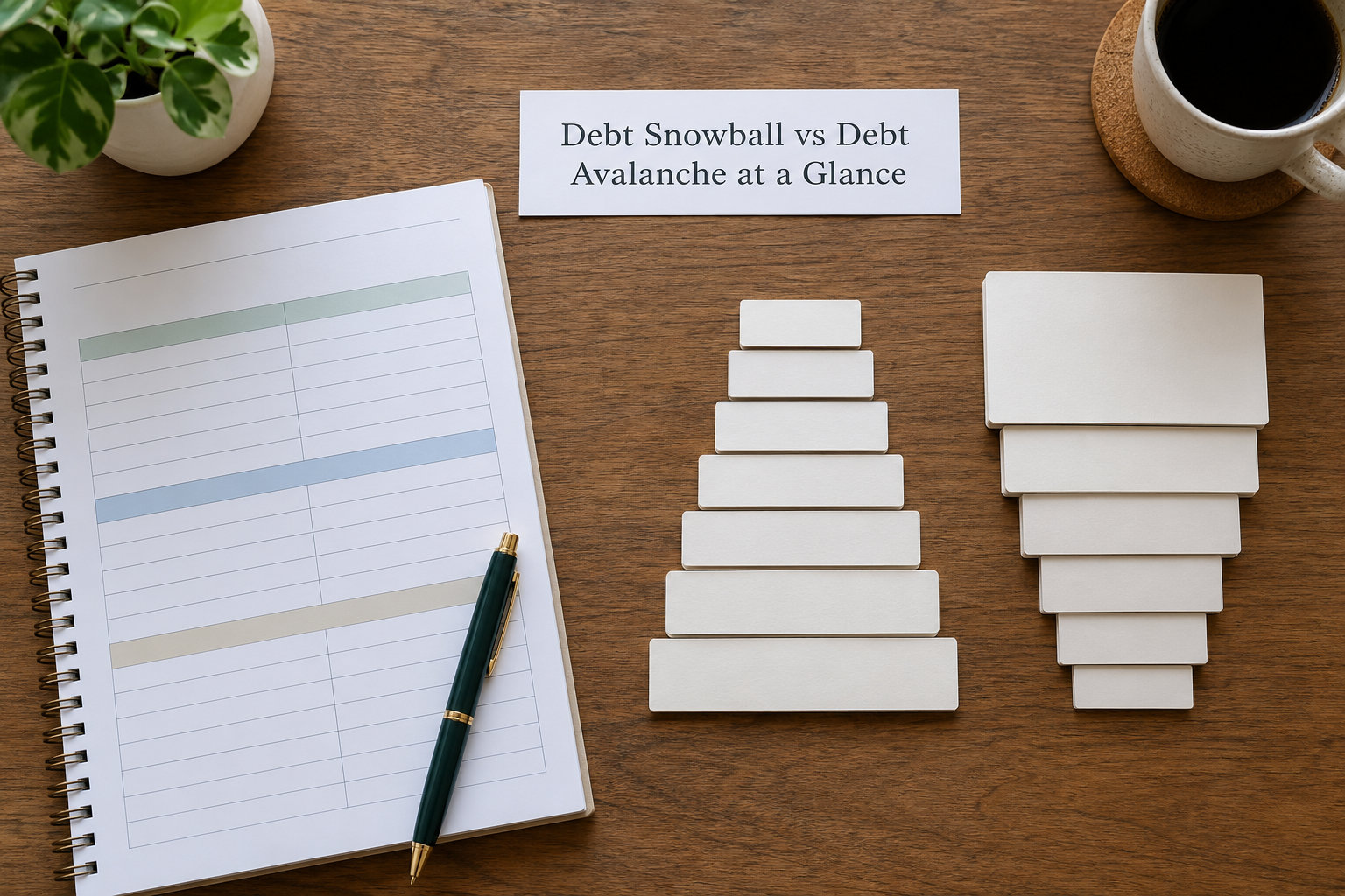 Debt Snowball vs Debt Avalanche at a Glance