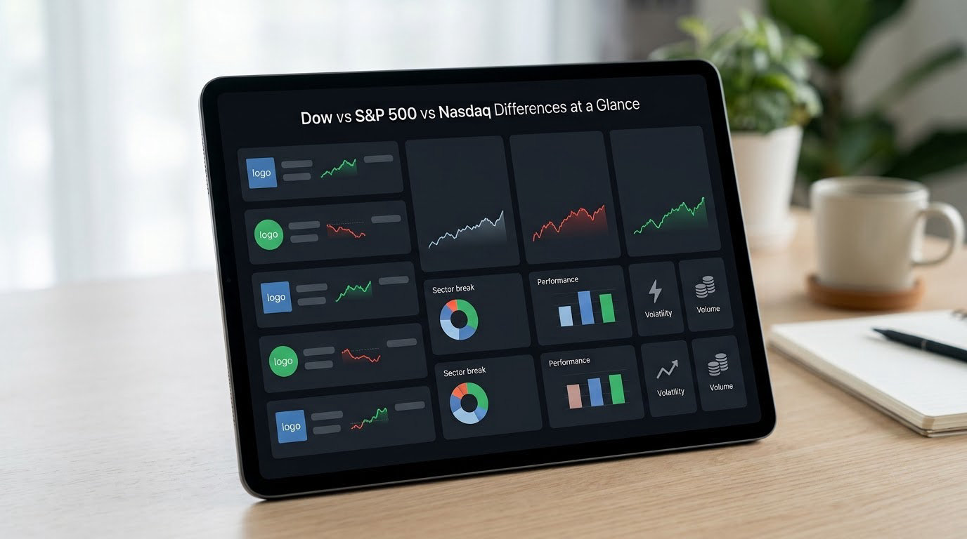 Dow vs S&amp;P 500 vs Nasdaq Differences at a Glance