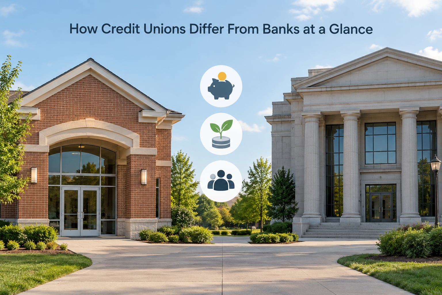 How Credit Unions Differ From Banks at a Glance