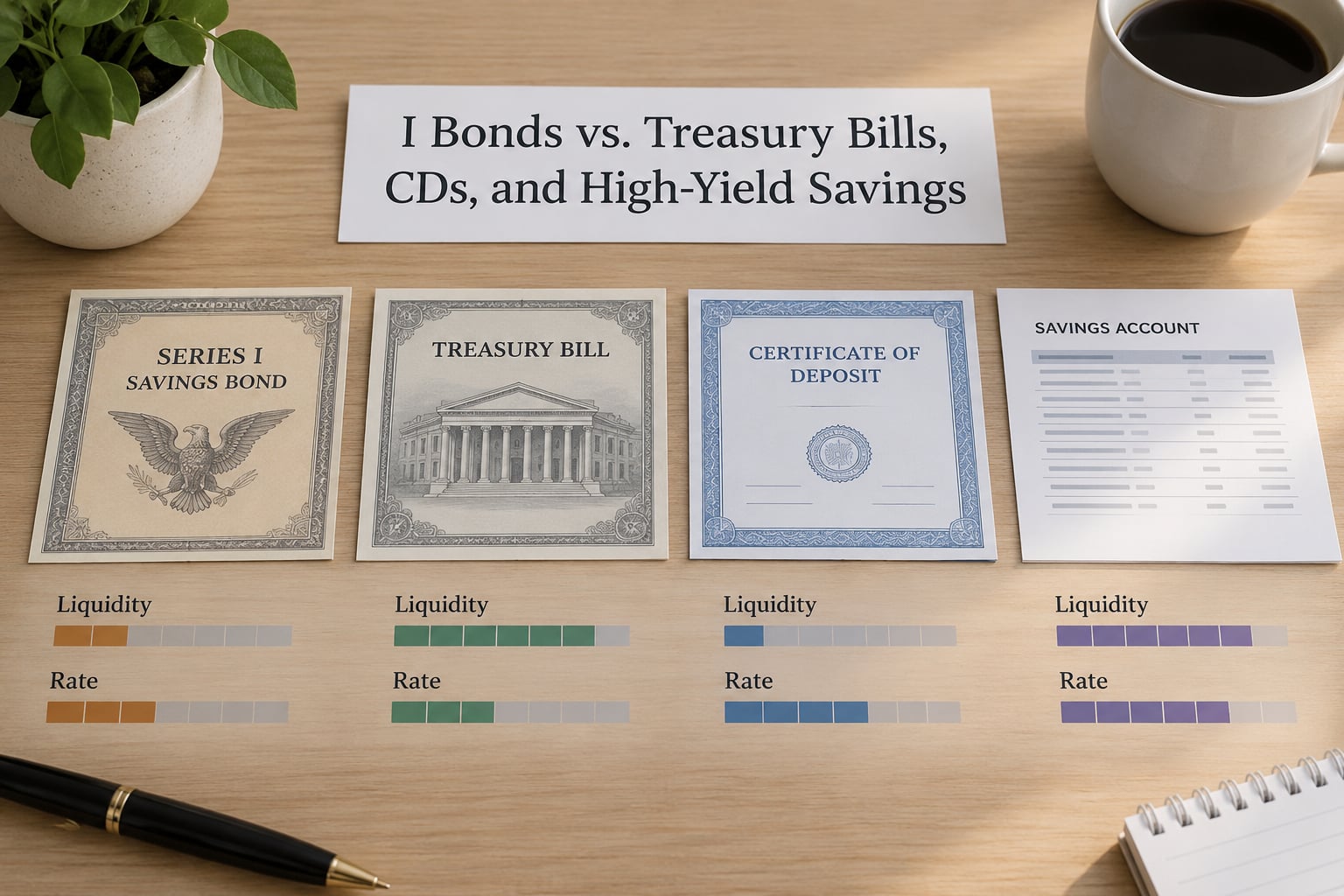 I Bonds vs. Treasury Bills, CDs, and High-Yield Savings