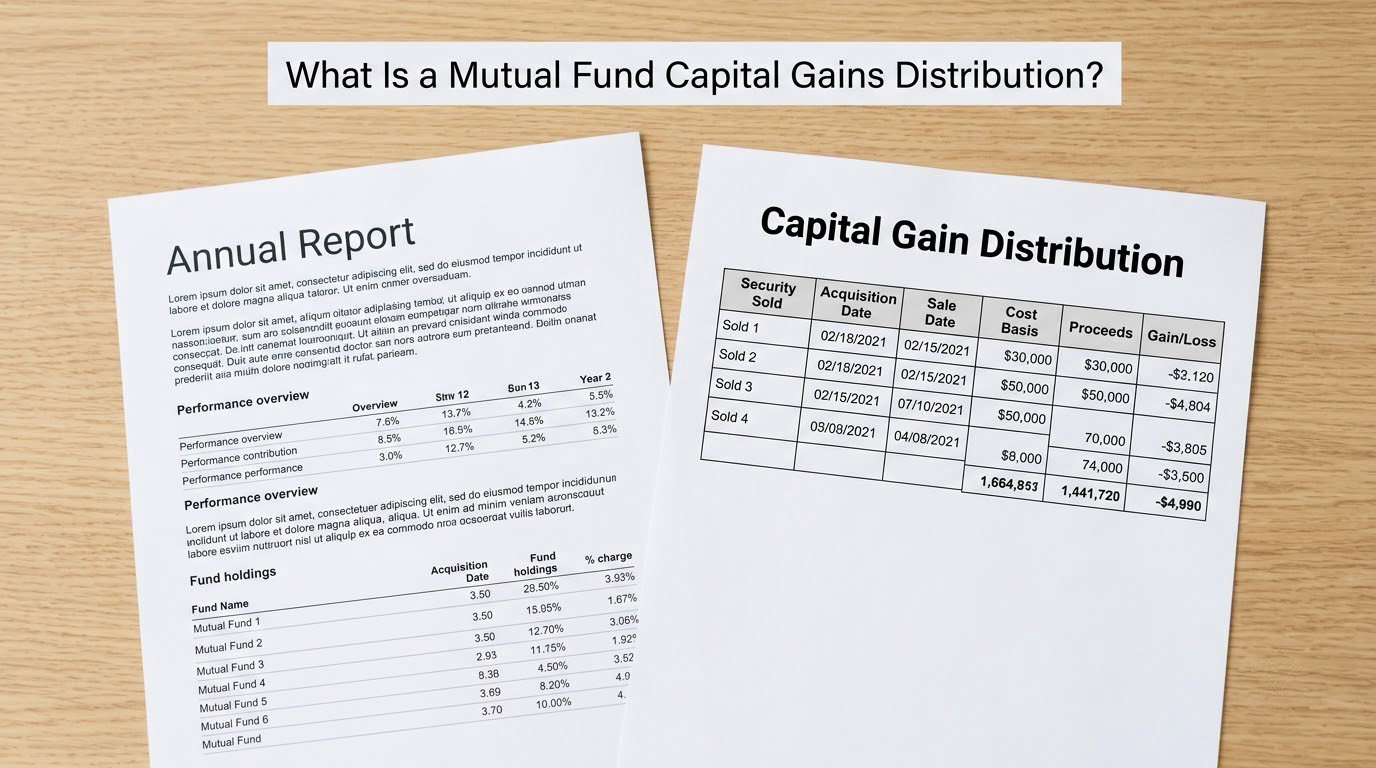 What Is a Mutual Fund Capital Gains Distribution?