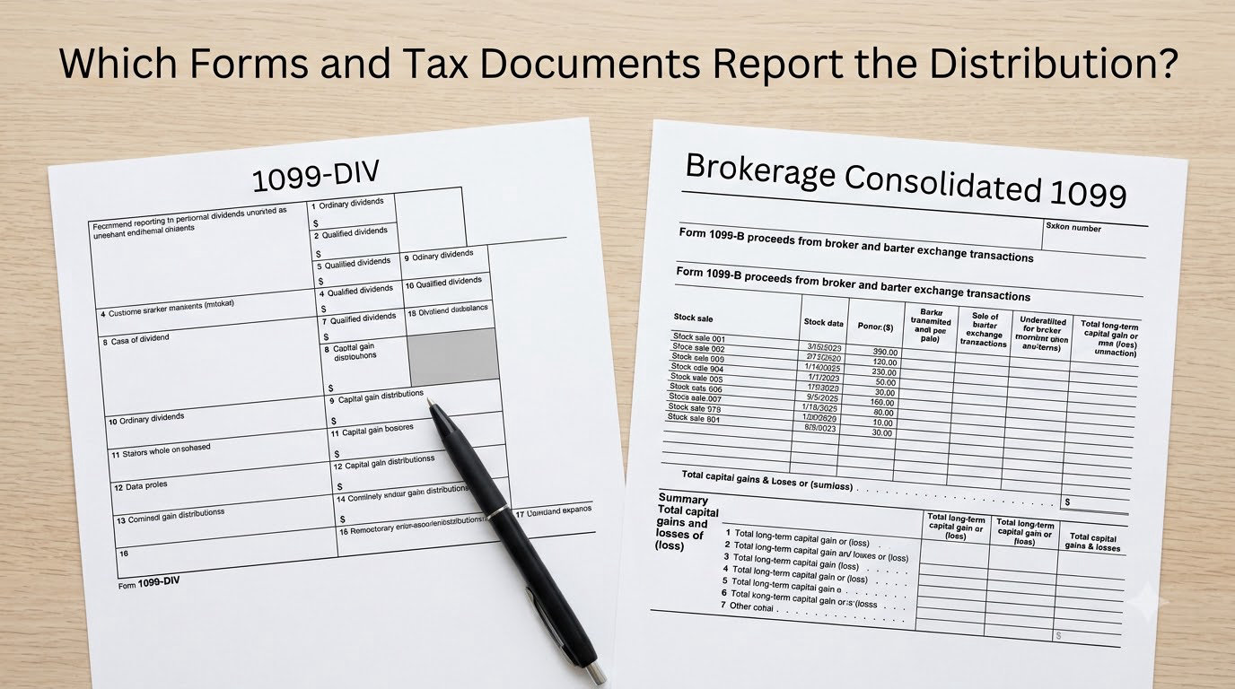 Which Forms and Tax Documents Report the Distribution?