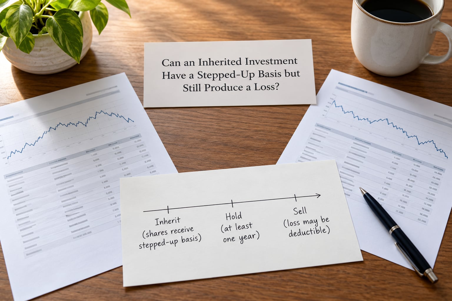 Can an Inherited Investment Have a Stepped-Up Basis but Still Produce a Loss?