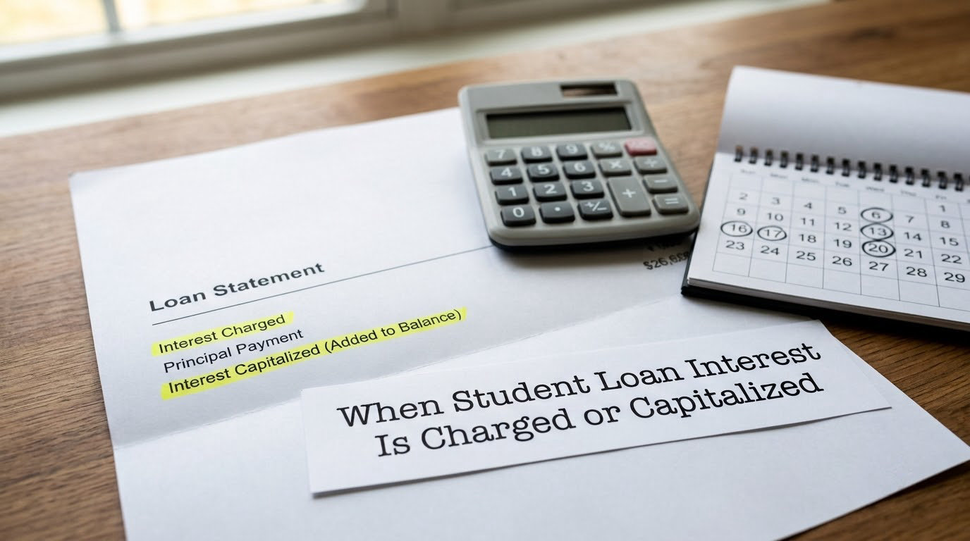 When Student Loan Interest Is Charged or Capitalized