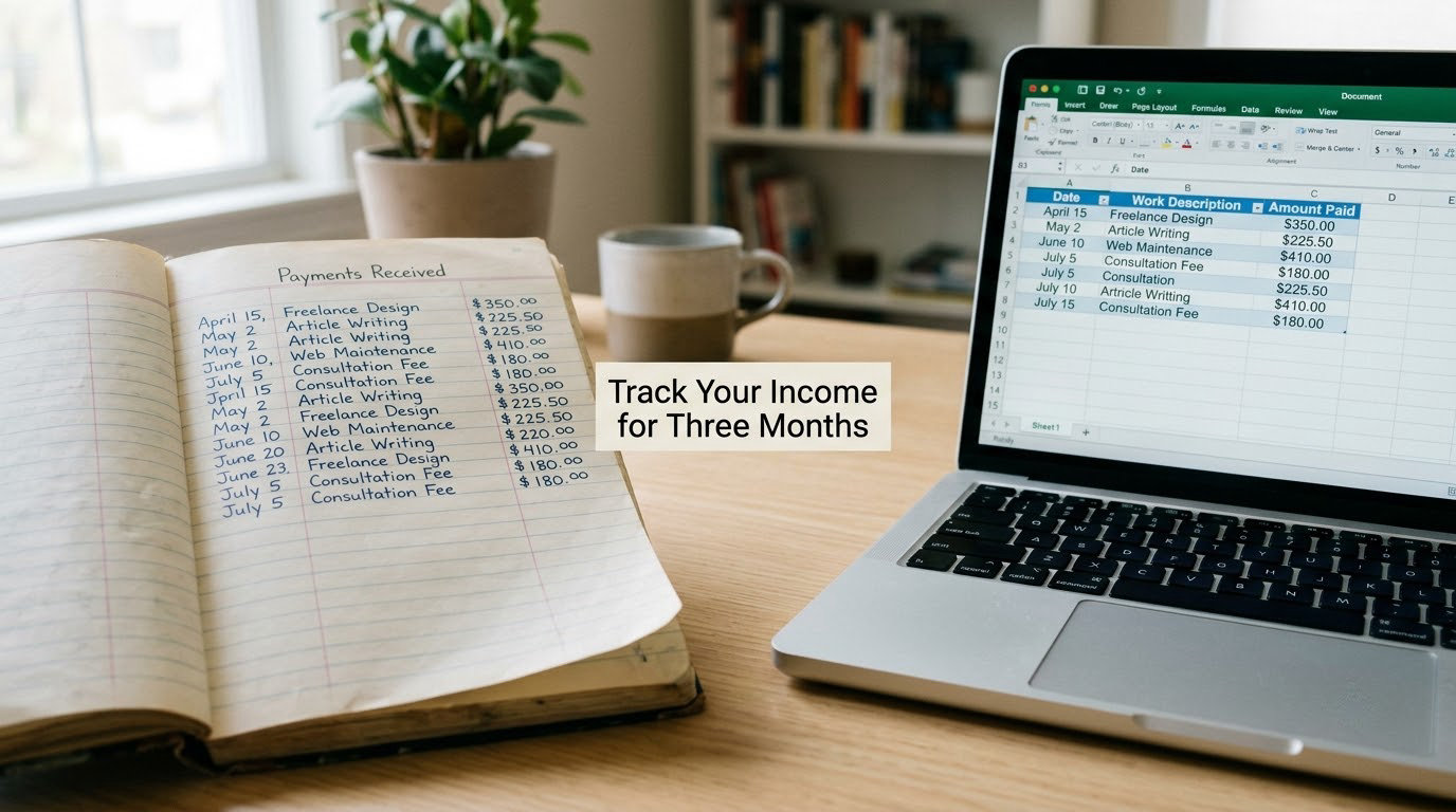 Track Your Income for Three Months