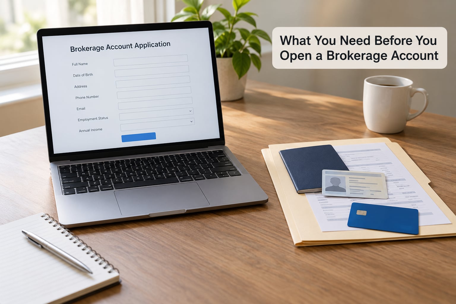 What You Need Before You Open a Brokerage Account
