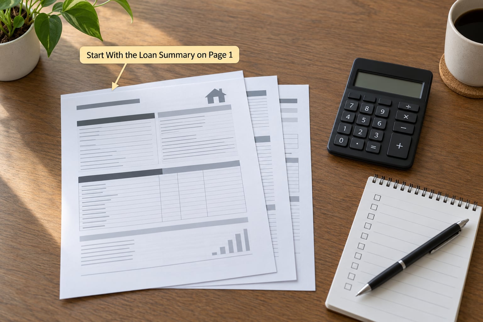 Start With the Loan Summary on Page 1