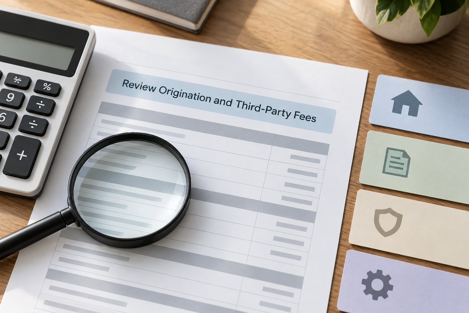 Review Origination and Third-Party Fees