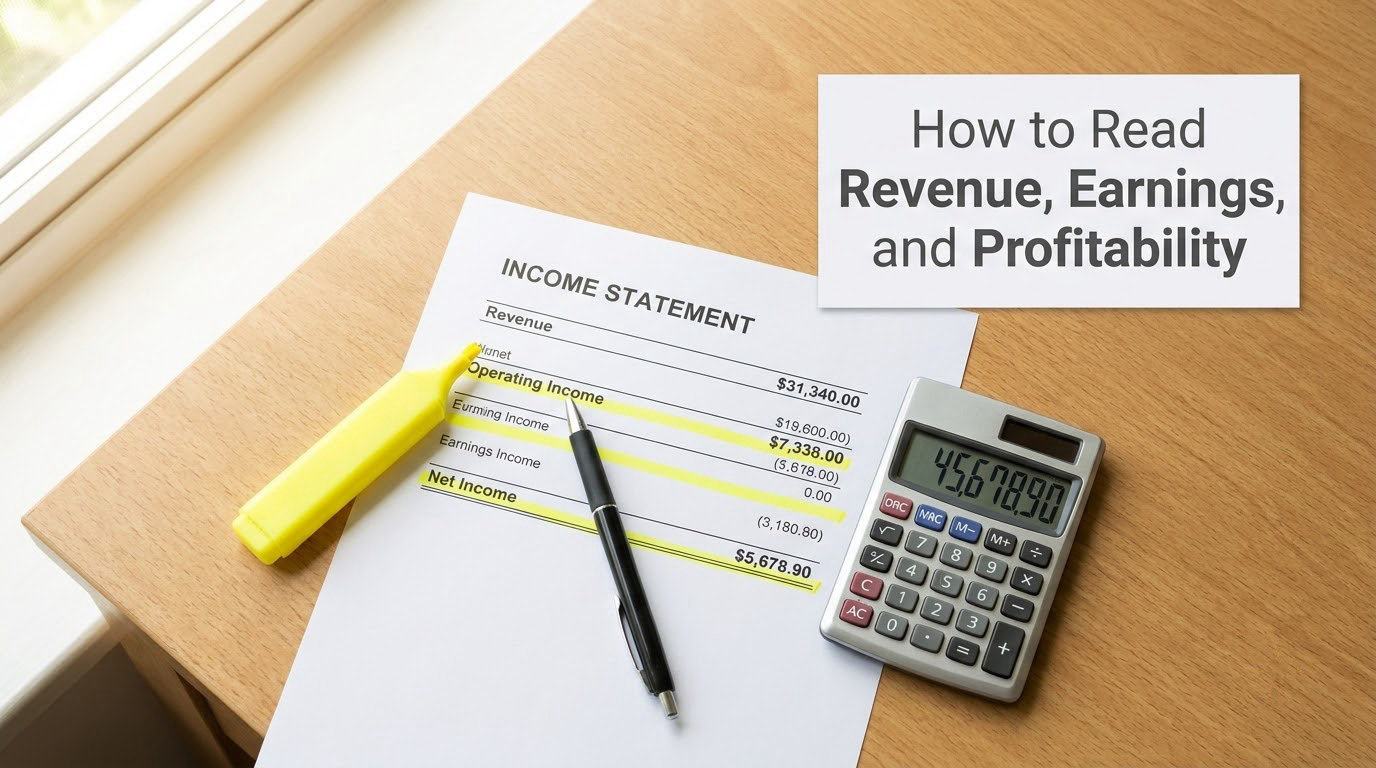 How to Read Revenue, Earnings, and Profitability