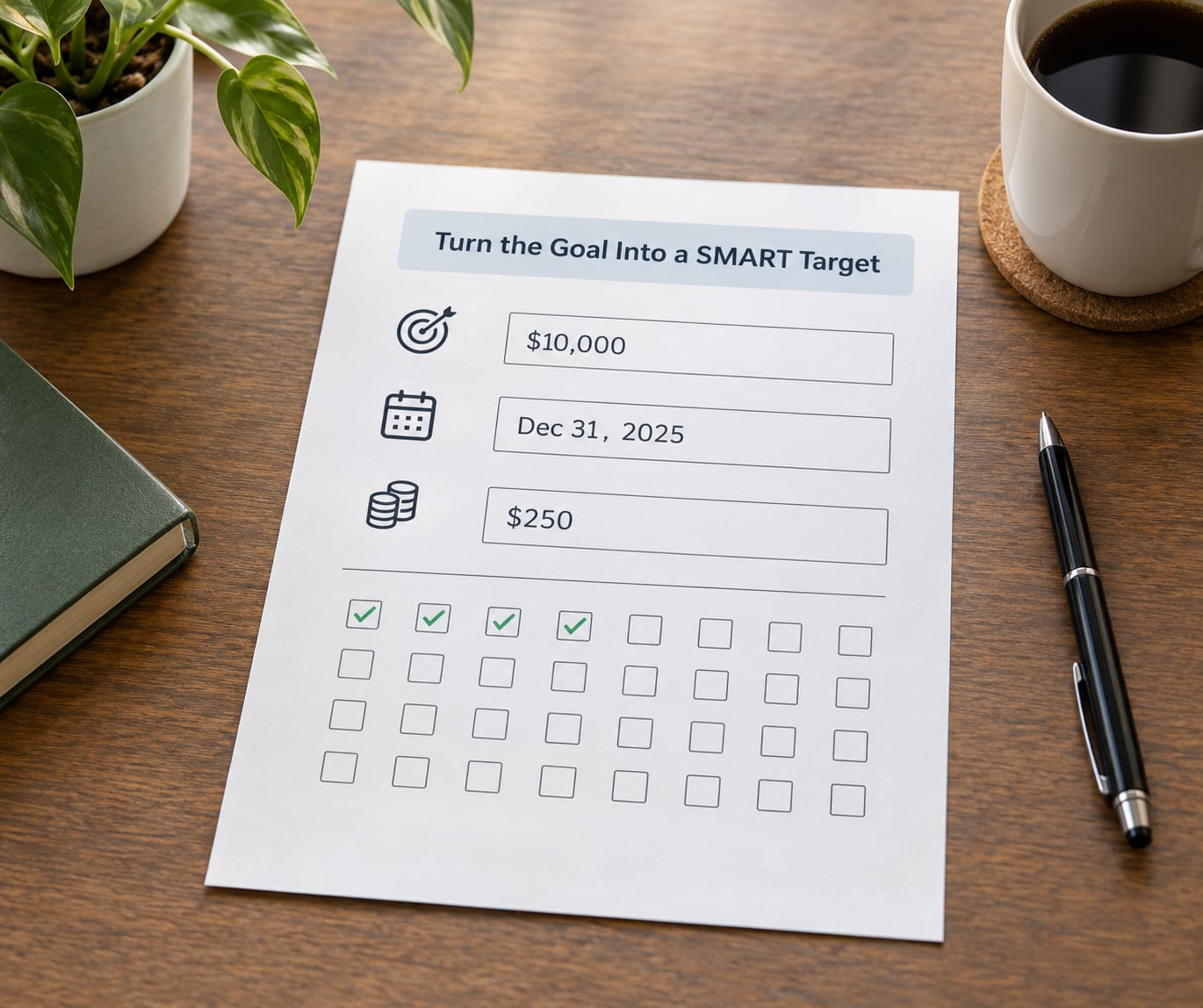Turn the Goal Into a SMART Target