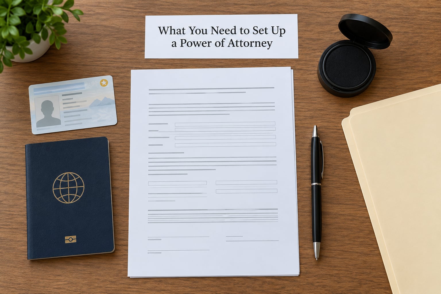 What You Need to Set Up a Power of Attorney