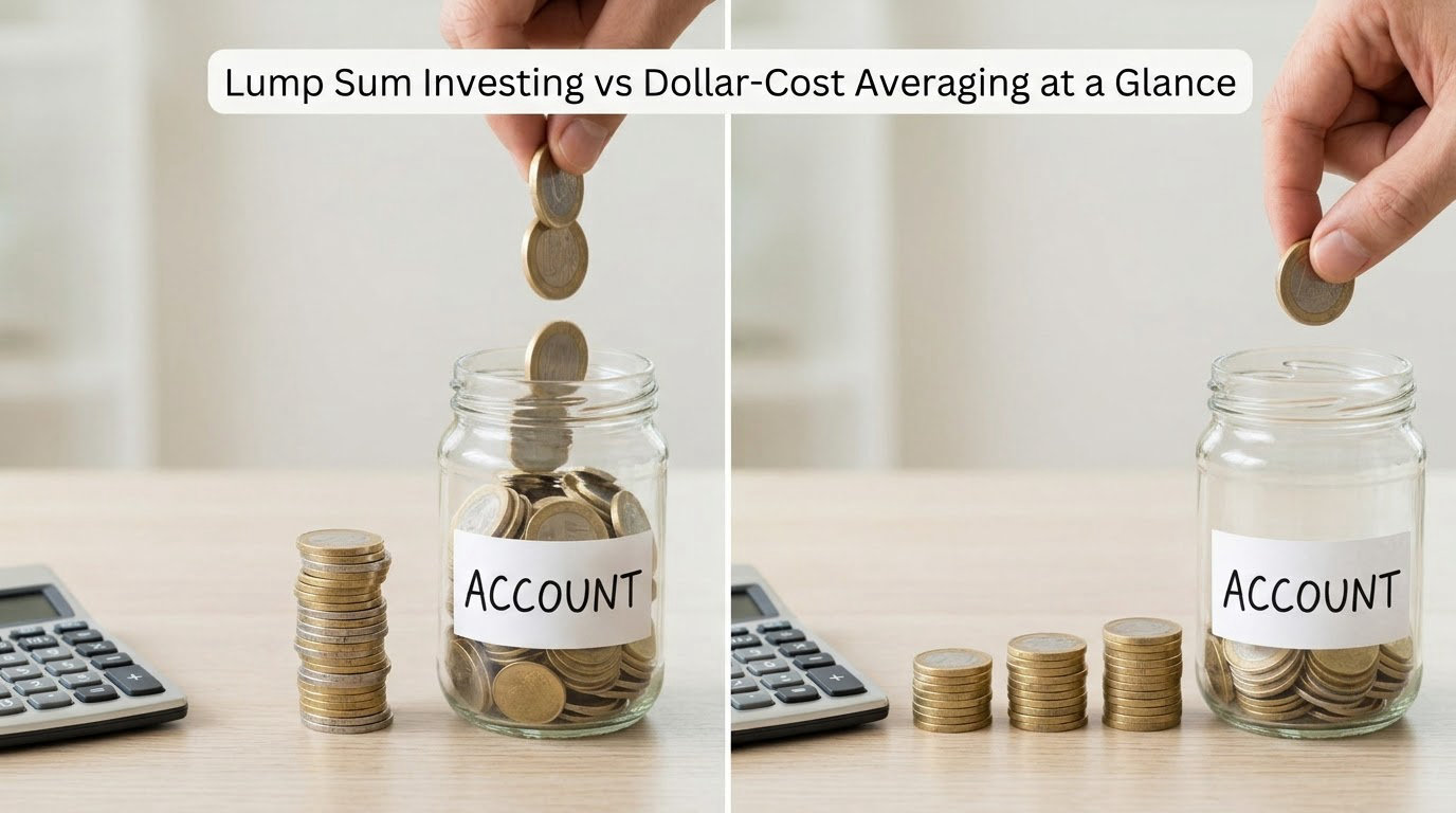 Lump Sum Investing vs Dollar-Cost Averaging at a Glance