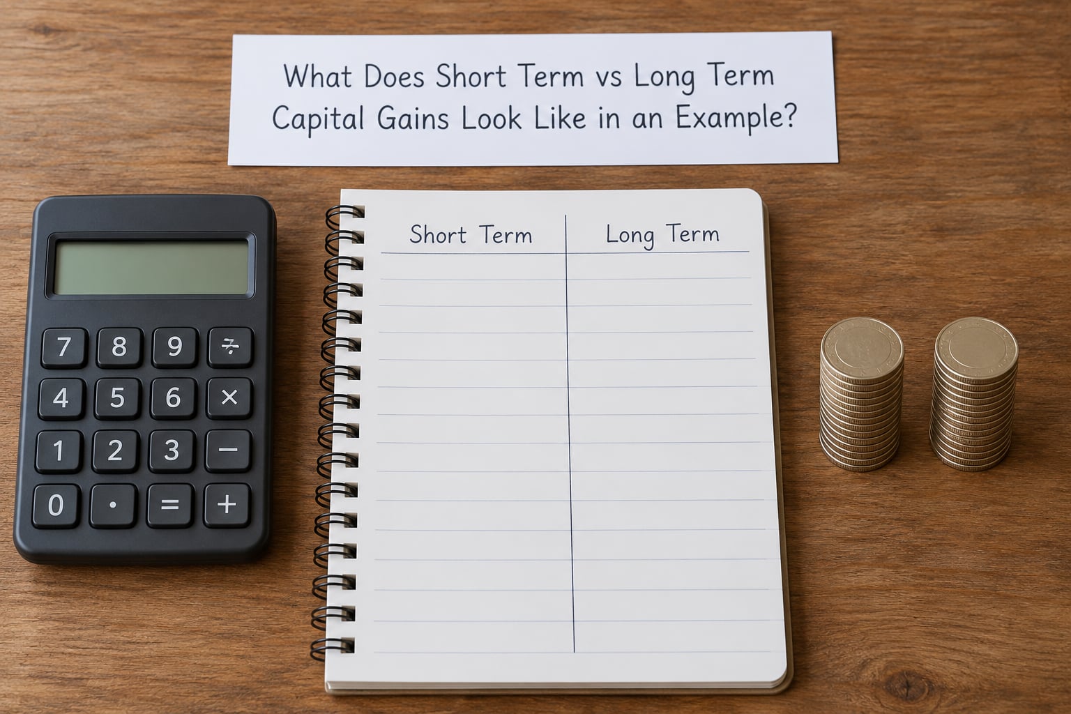 What Does Short Term vs Long Term Capital Gains Look Like in an Example?