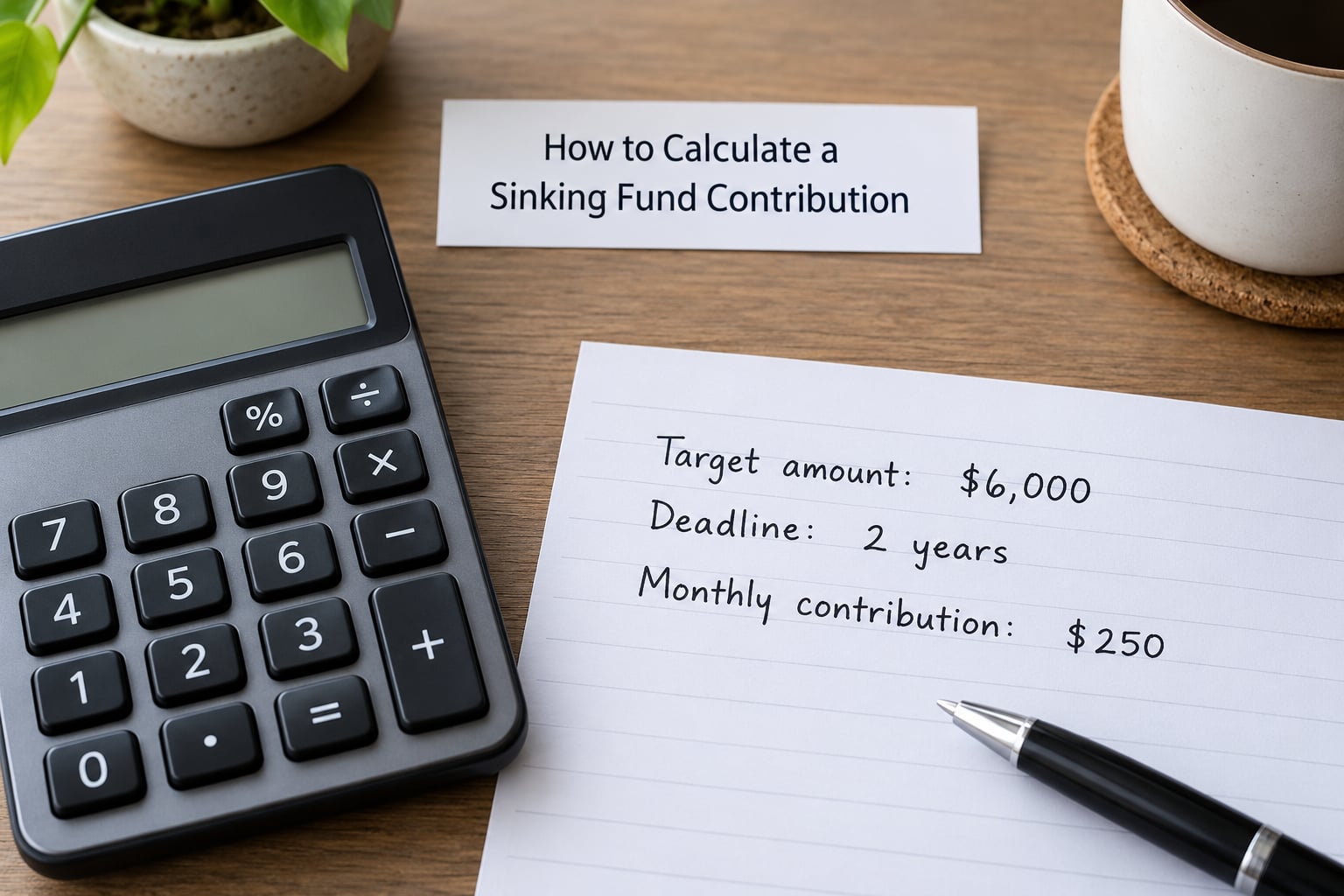 How to Calculate a Sinking Fund Contribution