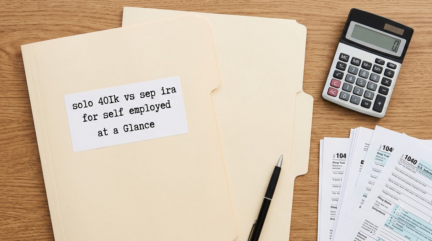 solo 401k vs sep ira for self employed at a Glance