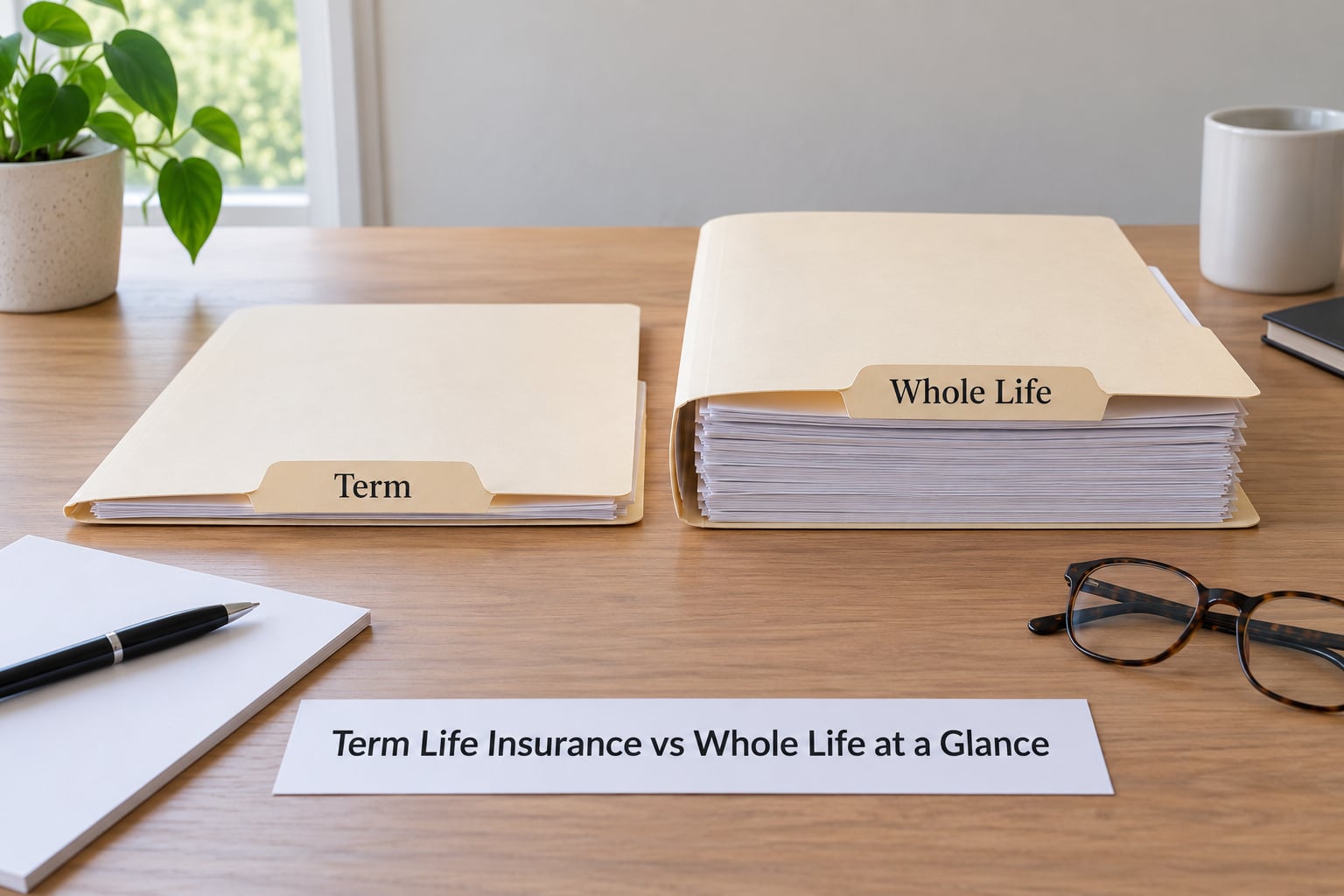 Term Life Insurance vs Whole Life at a Glance