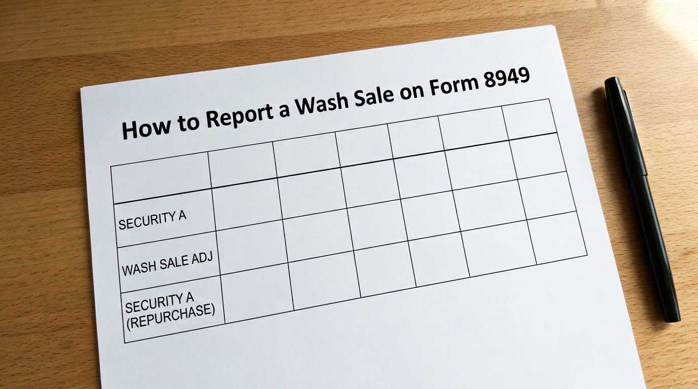 How to Report a Wash Sale on Form 8949