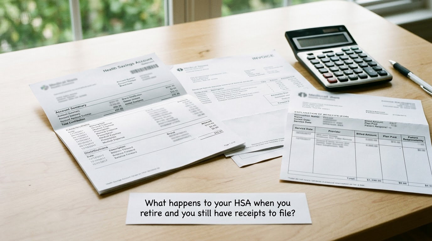 What happens to your HSA when you retire and you still have receipts to file?